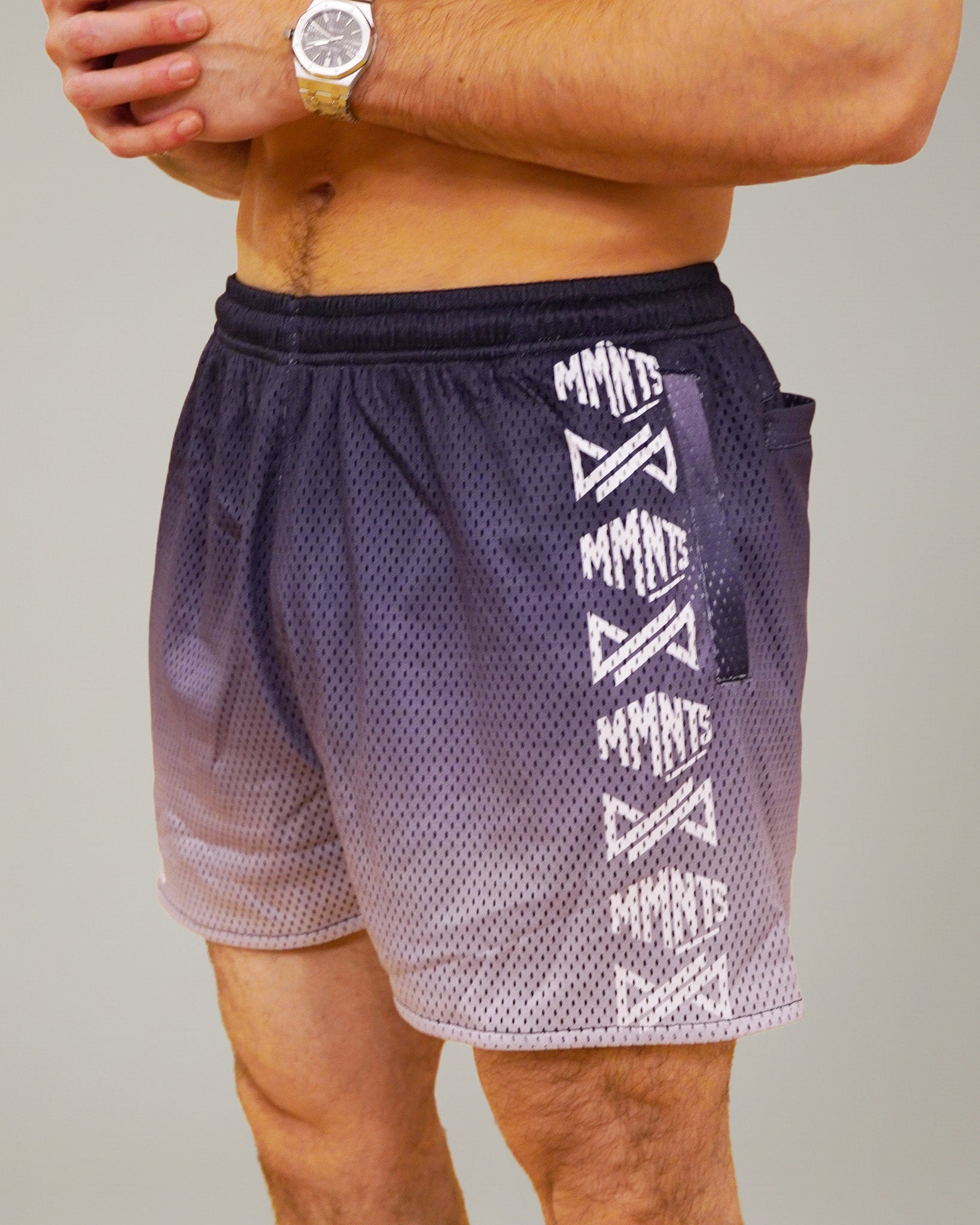 OVERRUN LOGO MESH SHORTS