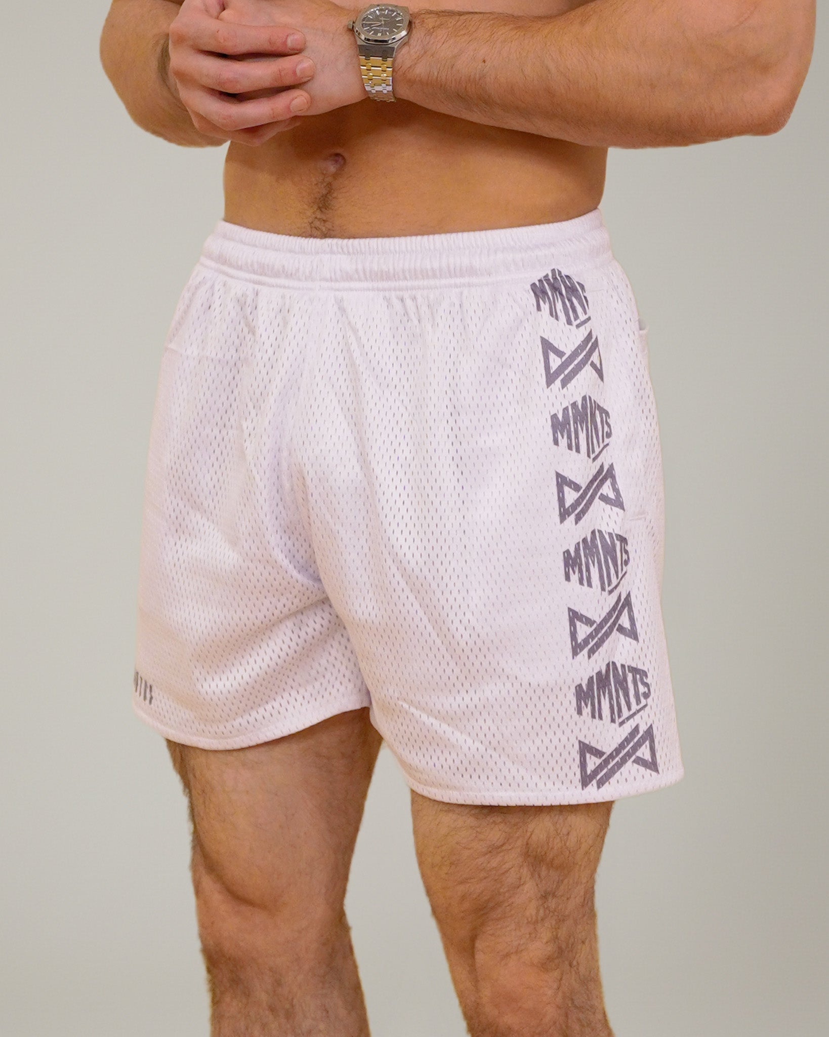 OVERRUN LOGO MESH SHORTS